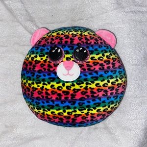 y2k rainbow pillow stuffed animal animal print leopard cheetah ty beanie